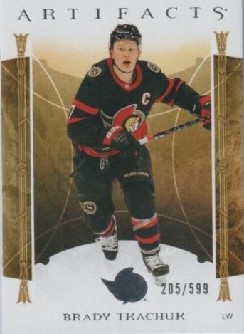 #112 Brady Tkachuk - Ottawa Senators - 2022-23 Upper Deck Artifacts Hockey