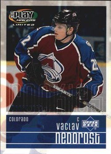 #112 Vaclav Nedorost - Colorado Avalanche - 2001-02 Upper Deck Playmakers Hockey
