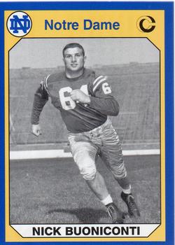 #112 Nick Buoniconti - Notre Dame Fighting Irish - 1990 Collegiate Collection Notre Dame Football