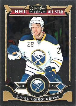 #112 Zemgus Girgensons - Buffalo Sabres - 2015-16 O-Pee-Chee Platinum Hockey