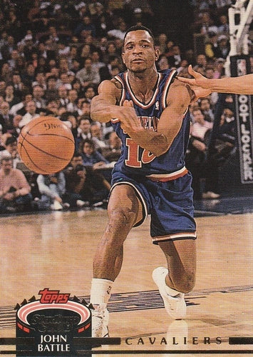 #112 John Battle - Cleveland Cavaliers - 1992-93 Stadium Club Basketball