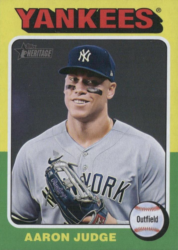 #112d Aaron Judge - New York Yankees - 2024 Topps Heritage Baseball