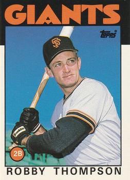 #113T Robby Thompson - San Francisco Giants - 1986 Topps Traded Baseball