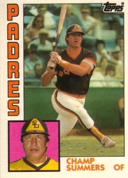 #113T Champ Summers - San Diego Padres - 1984 Topps Traded Baseball