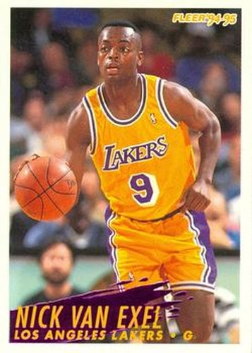 #113 Nick Van Exel - Los Angeles Lakers - 1994-95 Fleer Basketball