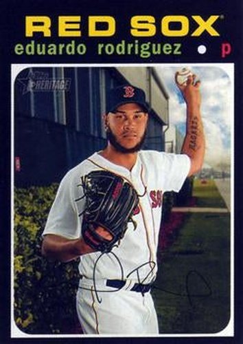 #113 Eduardo Rodriguez - Boston Red Sox - 2020 Topps Heritage Baseball