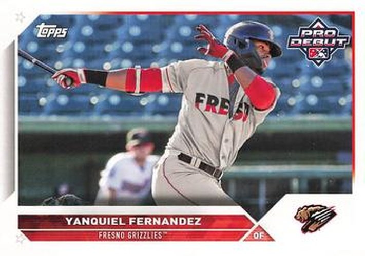 #PD-113 Yanquiel Fernandez - Fresno Grizzlies - 2023 Topps Pro Debut Baseball