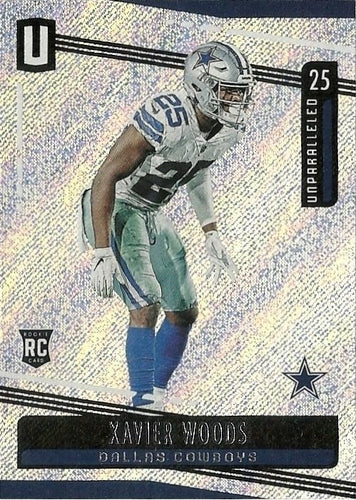#113 Xavier Woods - Dallas Cowboys - 2019 Panini Unparalleled Football