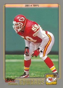 #113 Donnie Edwards - Kansas City Chiefs - 2001 Topps Football
