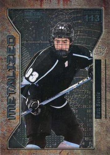 #113 Matt Savoie - 2021 SkyBox Metal Universe Champions