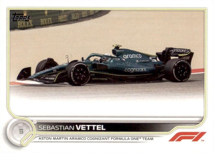 #113 Sebastian Vettel - Aston Martin Aramco Cognizant Formula One Team - 2022 Topps Formula 1 Racing