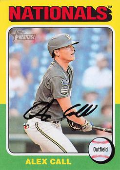 #113 Alex Call - Washington Nationals - 2024 Topps Heritage Baseball