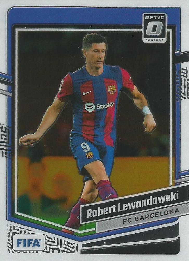 #113 Robert Lewandowski - FC Barcelona - 2023-24 Donruss - Optic Soccer