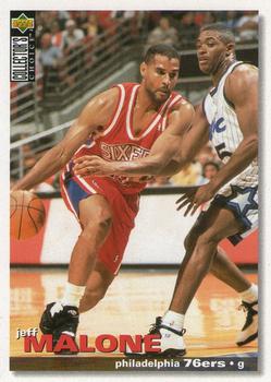 #113 Jeff Malone - Philadelphia 76ers - 1995-96 Collector's Choice Basketball