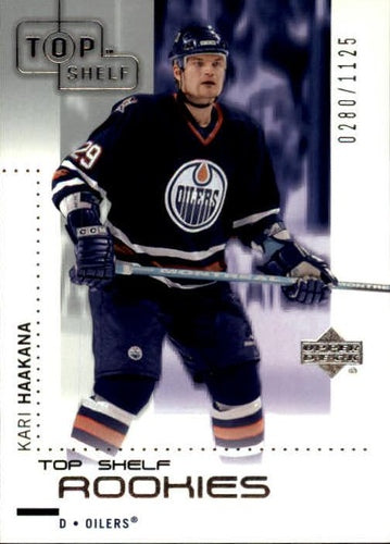 #113 Kari Haakana - Edmonton Oilers - 2002-03 Upper Deck Top Shelf Hockey