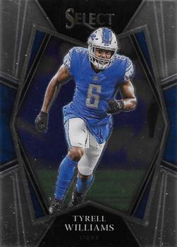 #113 Tyrell Williams - Detroit Lions - 2021 Panini Select - Black and Gold Prizm Die Cut Football