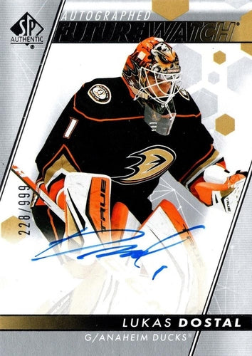 #113 Lukas Dostal - Anaheim Ducks - 2022-23 SP Authentic Hockey
