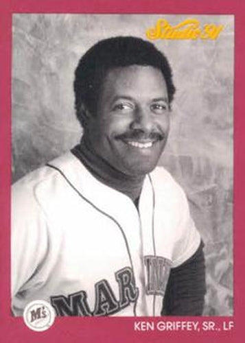 #113 Ken Griffey, Sr. - Seattle Mariners - 1991 Studio Baseball