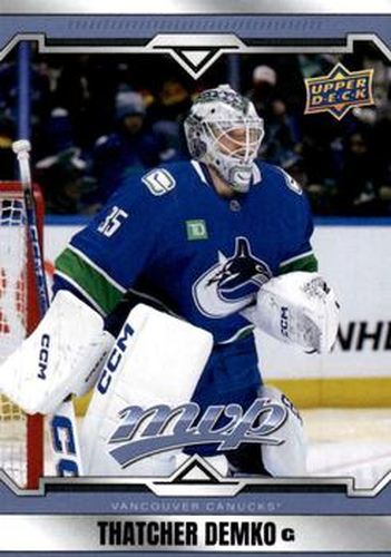 #114 Thatcher Demko - Vancouver Canucks - 2024-25 Upper Deck MVP Hockey