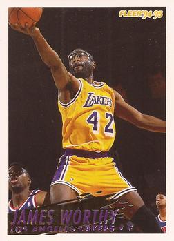 #114 James Worthy - Los Angeles Lakers - 1994-95 Fleer Basketball