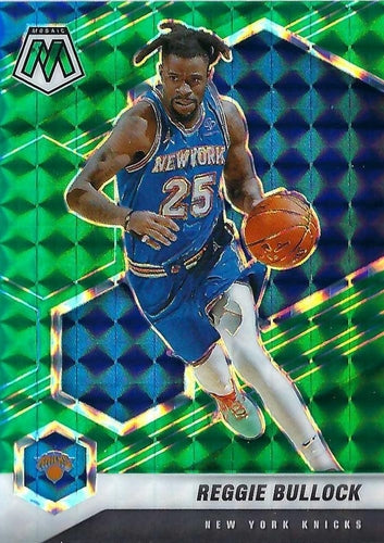 #114 Reggie Bullock - New York Knicks - 2020-21 Panini Mosaic - Mosaic Green Basketball