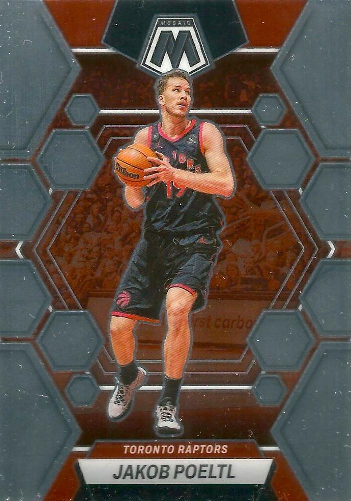 #114 Jakob Poeltl - Toronto Raptors - 2022-23 Panini Mosaic Basketball