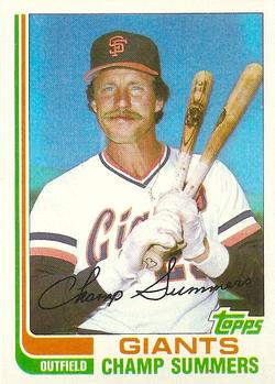 #115T Champ Summers - San Francisco Giants - 1982 Topps Traded Baseball