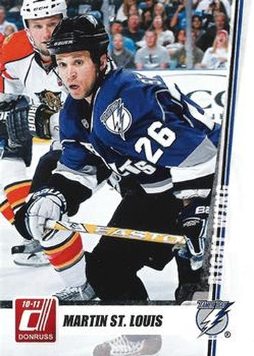 #115 Martin St. Louis - Tampa Bay Lightning - 2010-11 Donruss Hockey