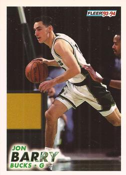 #115 Jon Barry - Milwaukee Bucks - 1993-94 Fleer Basketball