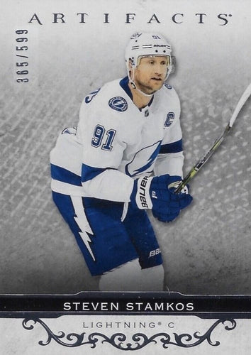 #115 Steven Stamkos - Tampa Bay Lightning - 2021-22 Upper Deck Artifacts Hockey