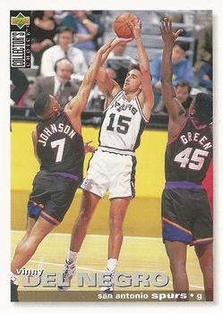 #115 Vinny Del Negro - San Antonio Spurs - 1995-96 Collector's Choice Basketball