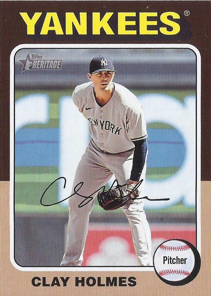 #115 Clay Holmes - New York Yankees - 2024 Topps Heritage Baseball