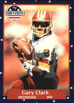 #115 Gary Clark - Washington Redskins - 1991 Fleer Stars 'n Stripes Football