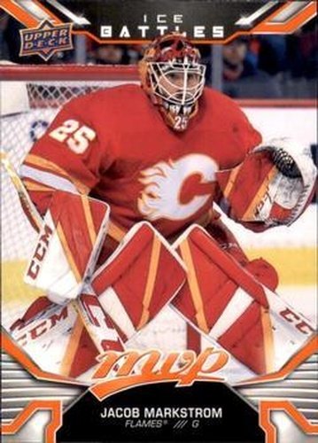 #115 Jacob Markstrom - Calgary Flames - 2022-23 Upper Deck MVP - Ice Battles Hockey