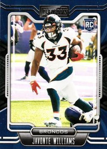 #115 Javonte Williams - Denver Broncos - 2021 Panini Playbook Football