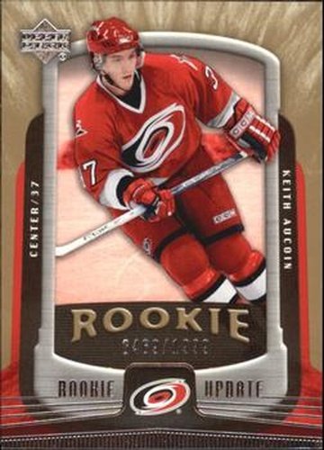 #115 Keith Aucoin - Carolina Hurricanes - 2005-06 Upper Deck Rookie Update Hockey