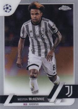 #115 Weston McKennie - Juventus - 2022-23 Topps Chrome UEFA Club Competitions Soccer