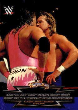 #5 Bret "Hit Man" Hart Defeats Rowdy Roddy Piper for the Intercontinental Championship - 2015 Topps WWE Road to Wrestlemania - Classic WrestleMania Matches Wrestling