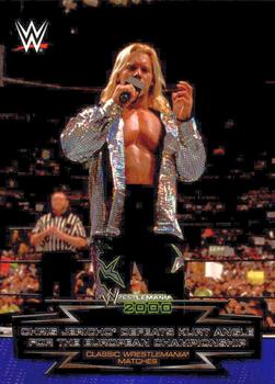 #11 Chris Jericho Defeats Kurt Angle for the European Championship - 2015 Topps WWE Road to Wrestlemania - Classic WrestleMania Matches Wrestling