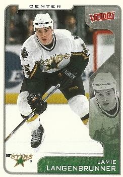 #116 Jamie Langenbrunner - Dallas Stars - 2001-02 Upper Deck Victory Hockey