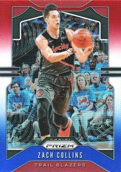#116 Zach Collins - Portland Trail Blazers - 2019-20 Panini Prizm - Prizms Red White and Blue Basketball
