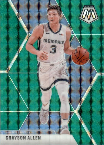 #116 Grayson Allen - Memphis Grizzlies - 2019-20 Panini Mosaic - Green Prizm Basketball