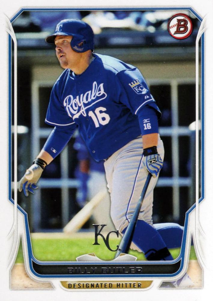 #116 Billy Butler - Kansas City Royals - 2014 Bowman Baseball