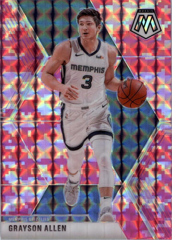 #116 Grayson Allen - Memphis Grizzlies - 2019-20 Panini Mosaic - Camo Pink Basketball