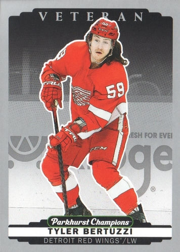 #116 Tyler Bertuzzi - Detroit Red Wings - 2022-23 Parkhurst Champions - Silver Hockey
