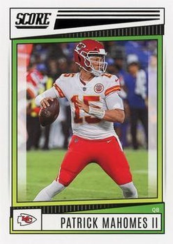 #116 Patrick Mahomes II - Kansas City Chiefs - 2022 Score Football
