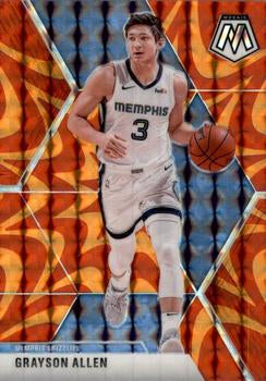 #116 Grayson Allen - Memphis Grizzlies - 2019-20 Panini Mosaic - Reactive Orange Basketball