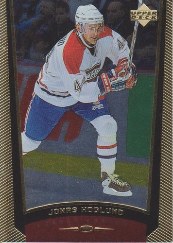 #116 Jonas Hoglund - Montreal Canadiens - 1998-99 Upper Deck Gold Reserve Hockey