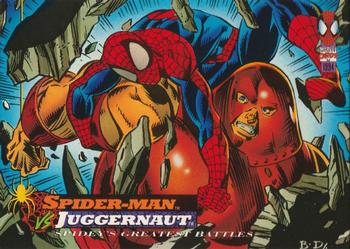#116 Spider-Man vs. Juggernaut - 1994 Fleer The Amazing Spider-Man