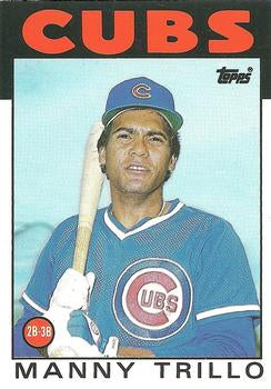 #117T Manny Trillo - Chicago Cubs - 1986 Topps Traded Baseball